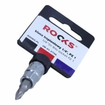 Douille à embout Rooks 1/4", PZ 1