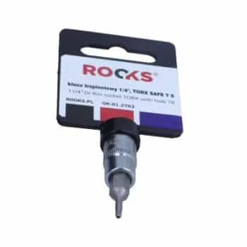 Douille à embout Rooks 1/4", Torx avec trou T8