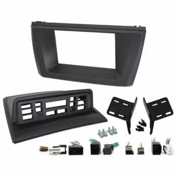 Panneau 2-DIN Rubbertouch BMW X3 (E83) 2003-2010 Couleur: Rubbertouch Noir