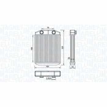 Radiateur de chauffage, chauffage intérieur