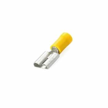 cosse de câble 5pcs 6,3x0,8 jaune 5pcs sous blister