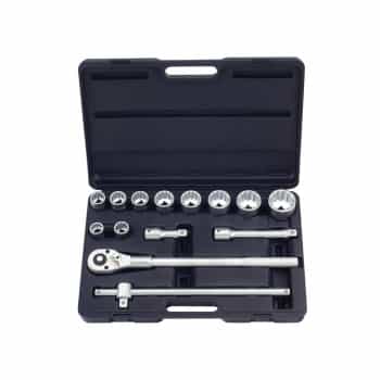 14pc 3/4" 12pt. Jeu de douilles à flanc (MM) - boîtier moulé par soufflage