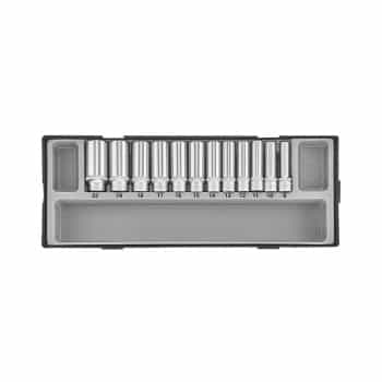 Jeu de douilles 3/8" longues 6 pans 12 pièces