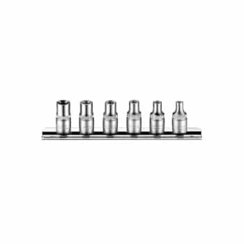 Jeu de douilles 1/4" Torx 6 pièces