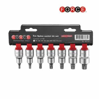 Jeu d'embouts à douille cannelée DR. 7 pièces 1/2"