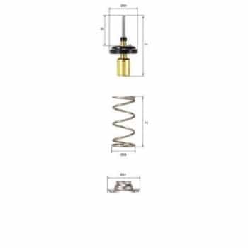 Thermostat, liquide de refroidissement
