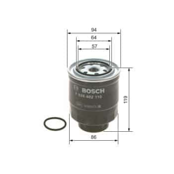 Filtre à carburant F026402110 Bosch