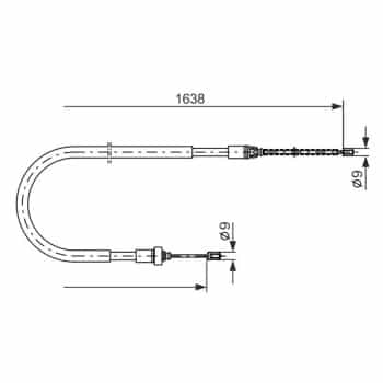 Câble de traction, frein de stationnement