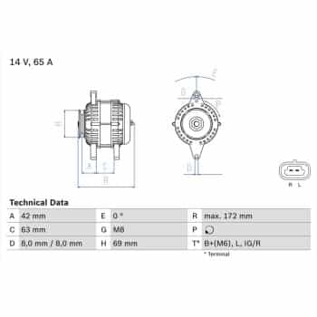 Alternateur 0 986 049 051 Bosch