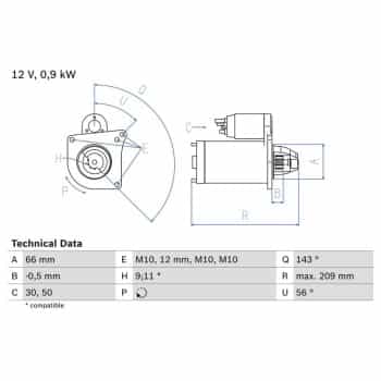 Démarreur 0 986 018 860 Bosch