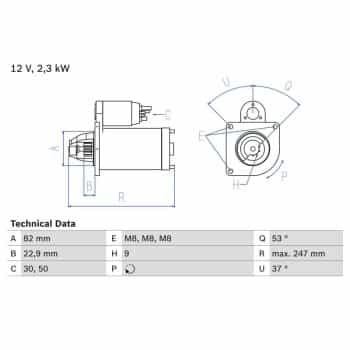 Démarreur 0.986.018.960 Bosch