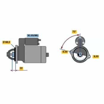 Démarreur 0 001 107 401 Bosch