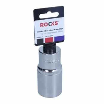 Rooks Douille 1/2", 6 pans, 30 mm, longue