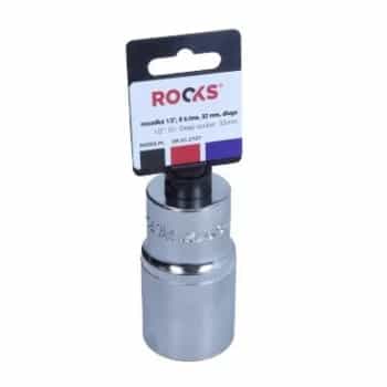 Rooks Douille 1/2", 6 pans, 32 mm, longue