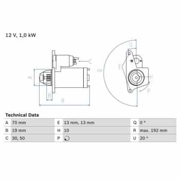 Démarreur 0 986 025 690 Bosch