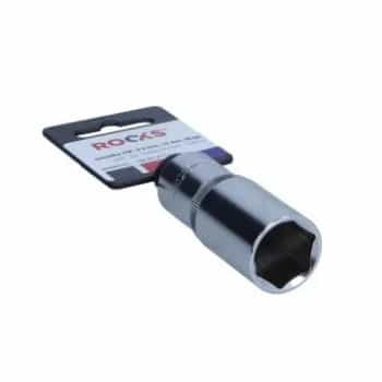 Rooks Douille 3/8", 6 pans, 19 mm, longue