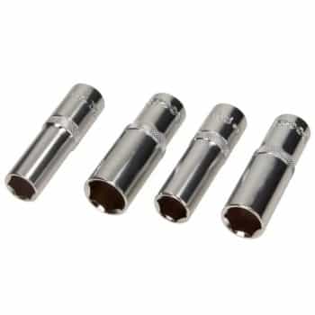 Rooks Jeu de douilles 1/2'' de long, 4 pièces