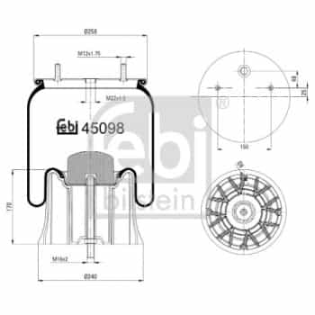 Soufflet à ressort, suspension pneumatique