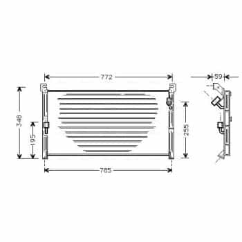 Condenseur, climatisation TO5130 Ava Quality Cooling