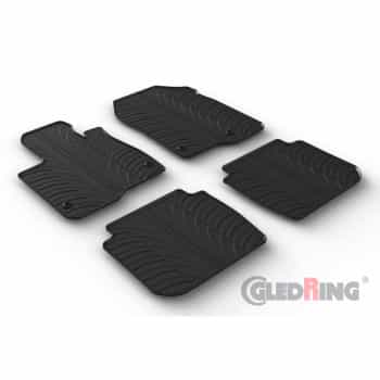 Tapis en caoutchouc sur mesure pour Honda CR-V VI 2023- (profilé en T 4 pièces + clips de montage)