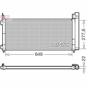 Condenseur, climatisation DCN51021 Denso