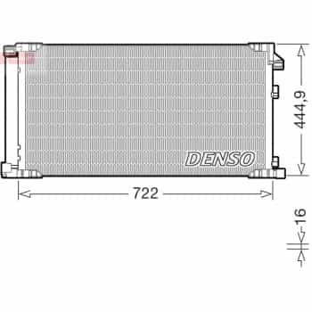Condenseur, climatisation DCN51019 Denso