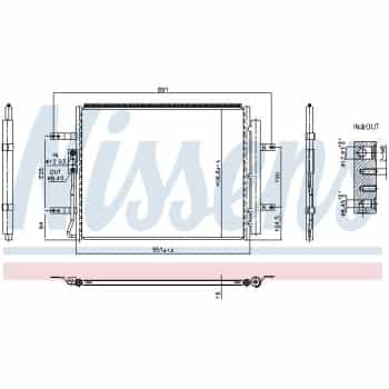 Condenseur, climatisation **PROTECTION CONTRE LA CORROSION ET REMPLISSAGE D'AZOTE** 940985 Nissens