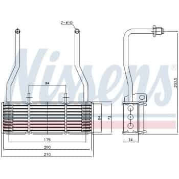 Refroidisseur d'huile, huile moteur 90835 Nissens