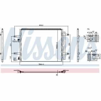 Condenseur, climatisation **PROTECTION CONTRE LA CORROSION ET REMPLISSAGE D'AZOTE** 941004 Nissens