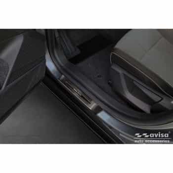 Seuils de porte en acier inoxydable noirs sur mesure pour Renault Megane E-Tech 2022 - - 'Special Edition' - 4 p