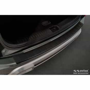 Protection de pare-chocs arrière en acier inoxydable noir mat sur mesure pour SsangYong Torres (J100) 2022 - 'Ribs&