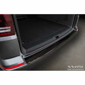 Véritable protecteur de pare-chocs arrière en carbone 3D pour Volkswagen Caravelle T6 2015-2019 et Caravelle T6.1