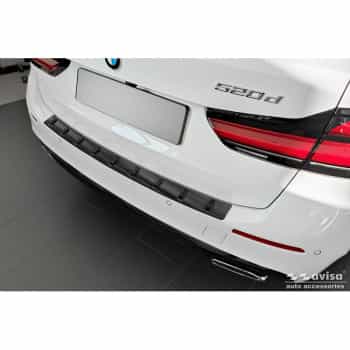 Protection de pare-chocs arrière en acier inoxydable noir sur mesure pour BMW Série 5 G31 FL Touring 2020 - excl. M-Sp