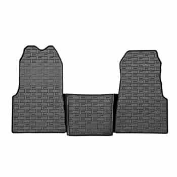 Tapis en caoutchouc adaptés à Maxus eDeliver 9 (ev-90) 2020- (3 pièces + système de montage)