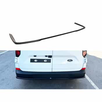 Jupe de pare-chocs arrière sur mesure pour Ford Transit Custom (V710) 2023- (ABS Noir brillant)