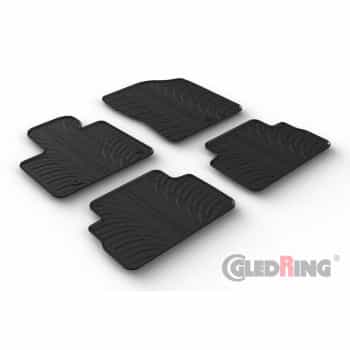 Tapis en caoutchouc sur mesure pour Hyundai Santa Fé IV (TM) Hybrid/PHEV 2020- (profil T 4 pièces)