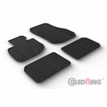 Tapis en caoutchouc sur mesure pour BMW iX1 (U11) 2022- (profilé en T 4 pièces)
