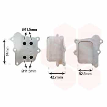 Refroidisseur d'huile, huile moteur 52013700 International Radiators
