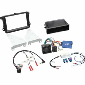 Kit 1-DIN VW/Seat/Skoda avec compartiment