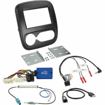 Kit 2 DIN régulateur climatique Fiat/Nissan/Opel/Renault