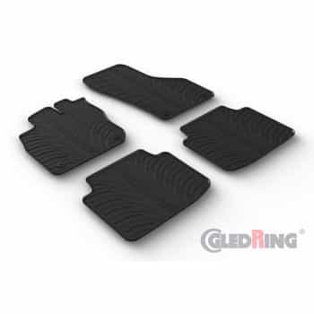 Tapis en caoutchouc sur mesure pour Skoda SuperB IV (NZ5) Kombi 2024- (profilé en T 4 pièces + clips de montage)