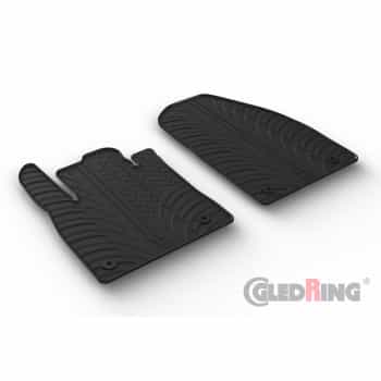 Tapis en caoutchouc sur mesure pour Ford Transit Courier (Cargo) 2023- (profilé en T 2 pièces + clips de montage)