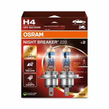 Osram Night Breaker 220 12V H4 - 2 pièces