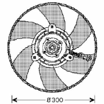 Roue du ventilateur de refroidissement 8220302 Diederichs