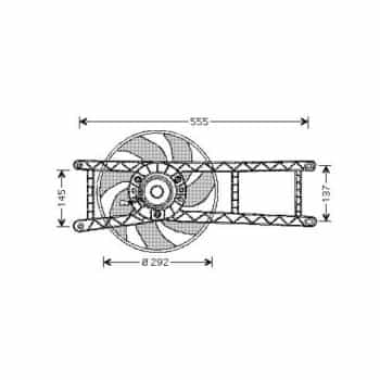Roue de ventilateur de refroidissement DIEDERICHS Climat DCL1096