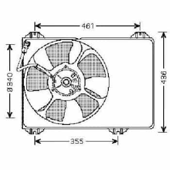 Roue de ventilateur de refroidissement DIEDERICHS Climat DCL1195