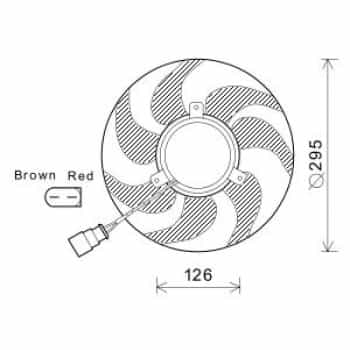 Roue de ventilateur de refroidissement DIEDERICHS Climat DCL1243
