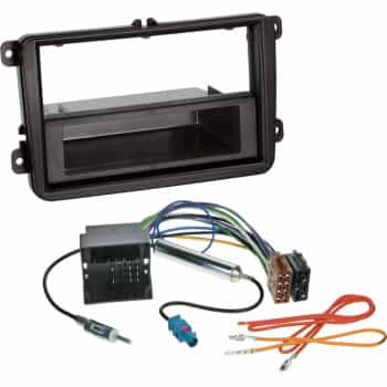 Kit 2-DIN Volkswagen - Seat - Skoda avec vide-poches