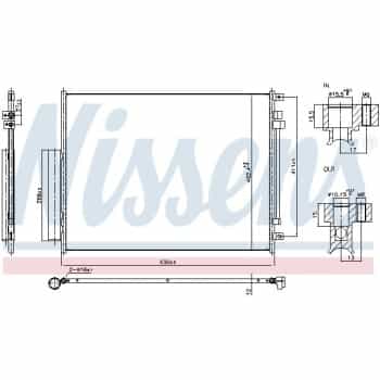 Condenseur, climatisation 940972 Nissens