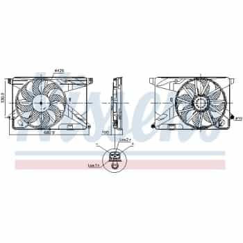 Roue du ventilateur de refroidissement 850124 Nissens